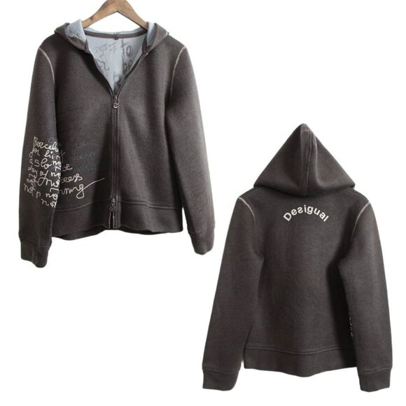 Desigual Dual Zipper Knit Hoodie - Picture 15 of 15